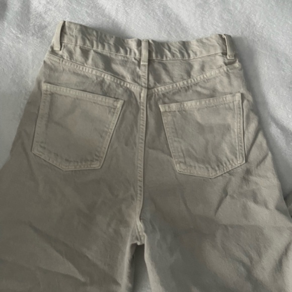 Zara full length high rise pants in light tan - Picture 2 of 2